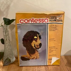 🧵 Vintage 1978 Latch Hook Kit – Lancelot Design (Sealed)